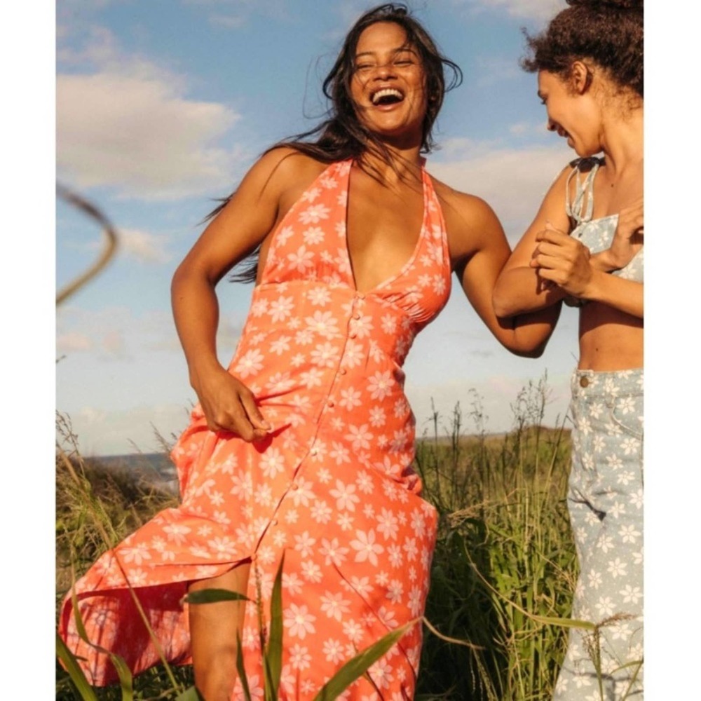 Wrangler x Billabong Hung Up Maxi Dress Medium